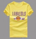 T-Shirt NBA Pas Cher Los Angeles Lakers Jaune 1