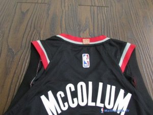 Maillot NBA Pas Cher Portland Trail Blazers C.J. McCollum 3 Noir Icon 2017/18