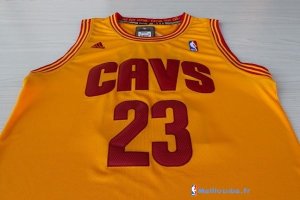 Maillot NBA Pas Cher Cleveland Cavaliers LeBron James 23 Jaune