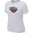 T-Shirt NBA Pas Cher Femme New Orleans Pelicans Blanc
