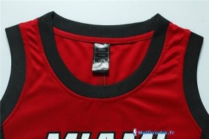 Maillot NBA Pas Cher Miami Heat Femme Dwyane Wadet 3 Rouge