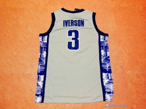 Maillot NCAA Pas Cher Georgetown Hoyas Allen Iverson 3 Gris