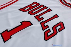 Maillot NBA Pas Cher Chicago Bulls Femme Derrick Rose 1 Blanc