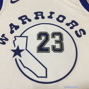 Maillot NBA Pas Cher Golden State Warriors Draymond Green 23 Nike Retro Blanc 2017/18