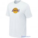 T-Shirt NBA Pas Cher Los Angeles Lakers Blanc