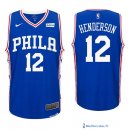 Maillot NBA Pas Cher Philadelphia Sixers T.J. McConnell 12 Bleu 2017/18