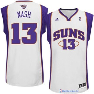 Maillot NBA Pas Cher Phoenix Suns Steve Nash 13 Blanc