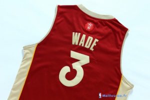 Maillot NBA Pas Cher Noël Miami Heat Wade 3 Rouge