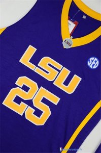 Maillot NCAA Pas Cher LSU Bobby Simmons 25 Pourpre