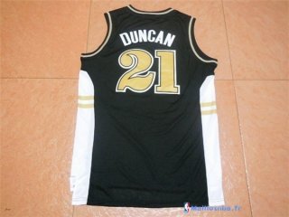 Maillot NCAA Pas Cher Wake Forest Tim Duncan 21 Noir