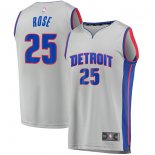 Detroit Pistons Derrick Rose Fanatics Branded Gray Fast Break Replica Player Team Jersey - Statement Edition