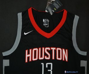 Maillot NBA Pas Cher Houston Rockets James Harden 13 Noir Statement 2017/18