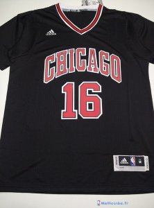 Maillot NBA Pas Cher Chicago Bulls Pau Gasol 16 Noir MC