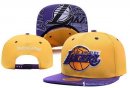 Bonnet NBA Los Angeles Lakers 2016 Jaune Pourpre