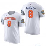 Maillot Manche Courte New York Knicks Michael Beasley 8 Blanc 2017/18