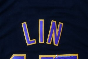 Maillot NBA Pas Cher Los Angeles Lakers Jeremy Lin 17 Noir