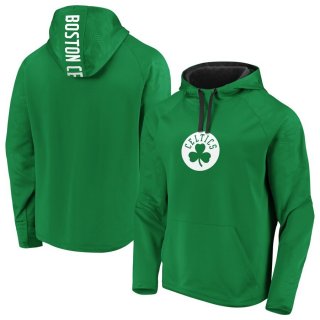 Boston Celtics Fanatics Branded Kelly GreenBlack Iconic Defender Performance Primary Logo Pullover Hoodie