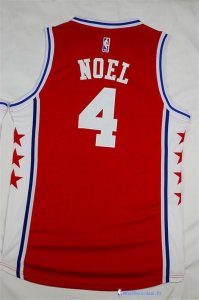 Maillot NBA Pas Cher Philadelphia Sixers Nerlens Noel 4 Rouge