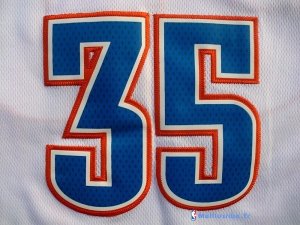 Maillot NBA Pas Cher Oklahoma City Thunder Blanc Kevin Durant 35