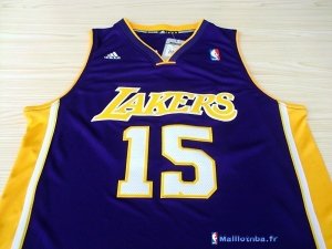 Maillot NBA Pas Cher Los Angeles Lakers Metta World 15 Peace Pourpre