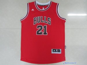 Maillot NBA Pas Cher Chicago Bulls Junior Jimmy Butler 21 Rouge