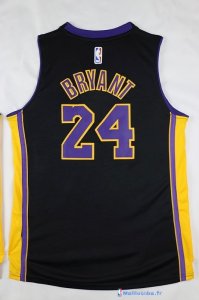 Maillot NBA Pas Cher Los Angeles Lakers Junior Kobe Bryant 24 Noir