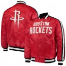 Houston Rockets Starter Red The Offensive Varsity Satin Full-Snap Jacket