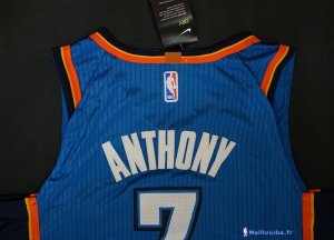 Maillot NBA Pas Cher Oklahoma City Thunder Carmelo Anthony 7 Bleu Icon 2017/18