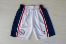 Pantalon NBA Pas Cher Philadelphia Sixers Blanc 10 Anniversaire