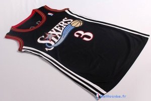 Maillot NBA Pas Cher Philadelphia Sixers Femme Allen Iverson 3 Noir