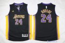 Maillot NBA Pas Cher Los Angeles Lakers Junior Kobe Bryant 24 Noir