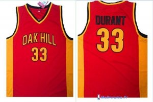 Maillot NCAA Pas Cher Oak Hill Kevin Durant 33 Rouge