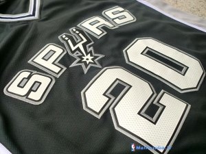 Maillot NBA Pas Cher San Antonio Spurs Manu Ginóbili 20 Noir