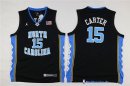 Maillot NCAA Pas Cher North Carolina Junior Vince Carter 15 Noir