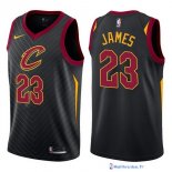 Maillot NBA Pas Cher Cleveland Cavaliers LeBron James 23 Noir Statement 2017/18