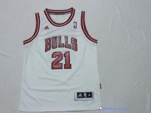 Maillot NBA Pas Cher Chicago Bulls Junior Jimmy Butler 21 Blanc