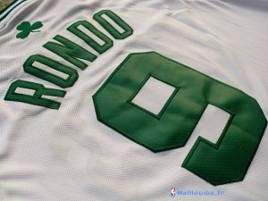 Maillot NBA Pas Cher Boston Celtics Rajon Rondo 9 Blanc