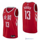 Maillot NBA Pas Cher Houston Rockets James Harden 13 Nike Rouge Ville 2017/18