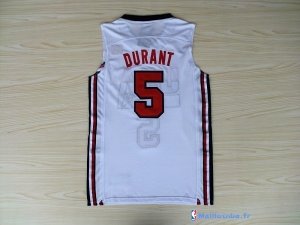 Maillot NBA Pas Cher USA 1992 Kevin Durant 5 Blanc