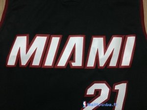 Maillot NBA Pas Cher Miami Heat Jamaal Magloire 12 Noir Rouge