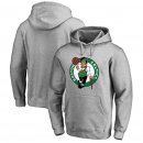 Boston Celtics Fanatics Branded Heathered Gray Primary Logo Pullover Hoodie
