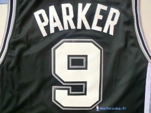 Maillot NBA Pas Cher San Antonio Spurs Tony Parker 9 Noir