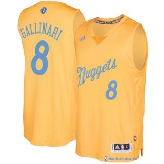 Maillot NBA Pas Cher Noël Denver Nuggets Danilo Gallinari 8 Jaune