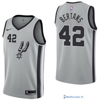 Maillot NBA Pas Cher San Antonio Spurs Davis Bertans 42 Gris Statement 2017/18