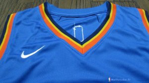 Maillot NBA Pas Cher Oklahoma City Thunder Paul George 13 Bleu Icon 2017/18