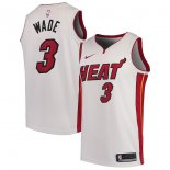 Miami Heat Dwyane Wade Nike White Replica Swingman Jersey - Association Edition