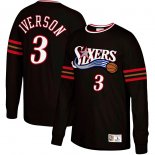 Philadelphia 76ers Allen Iverson Mitchell & Ness Black Name & Number Long Sleeve T-Shirt