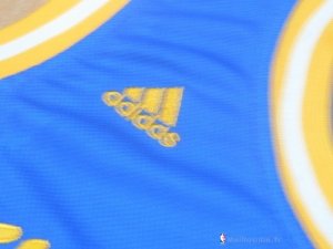 Maillot NBA Pas Cher Golden State Warriors Stephen Curry 30 Retro City Bleu