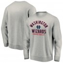 Washington Wizards Fanatics Branded Heathered Gray Iconic Team Arc Stack Fleece Sweatshirt