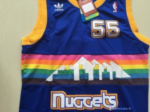 Maillot NBA Pas Cher Denver Nuggets Dikembe Mutombo 55 Bleu